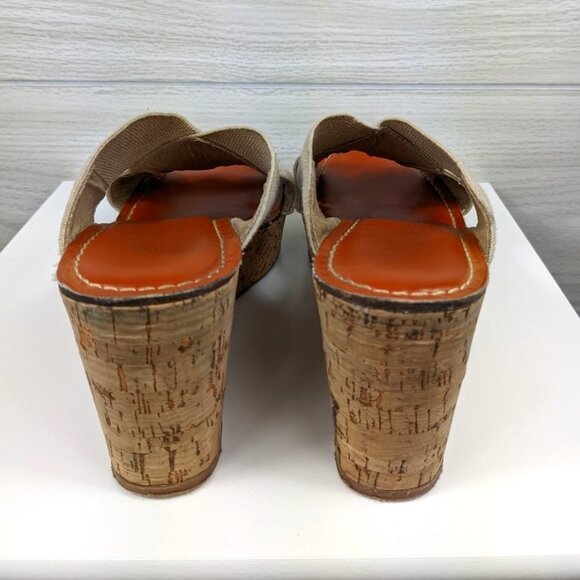 Taupe Solanz Cork Wedge 9.5 - Picture 8 of 11